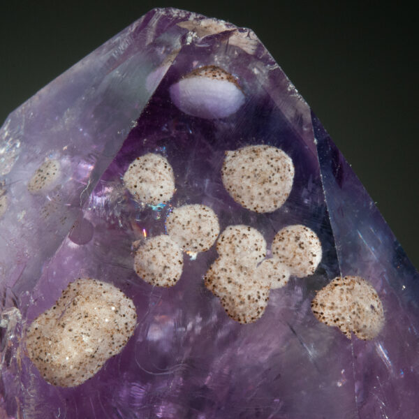 Quartz, var. Amethyst, Cristobalite Inclusions